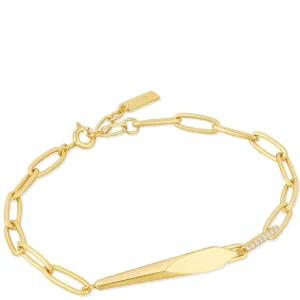 Ania Haie Polished Punk Gold Geometric Chunky Chain Bracelet