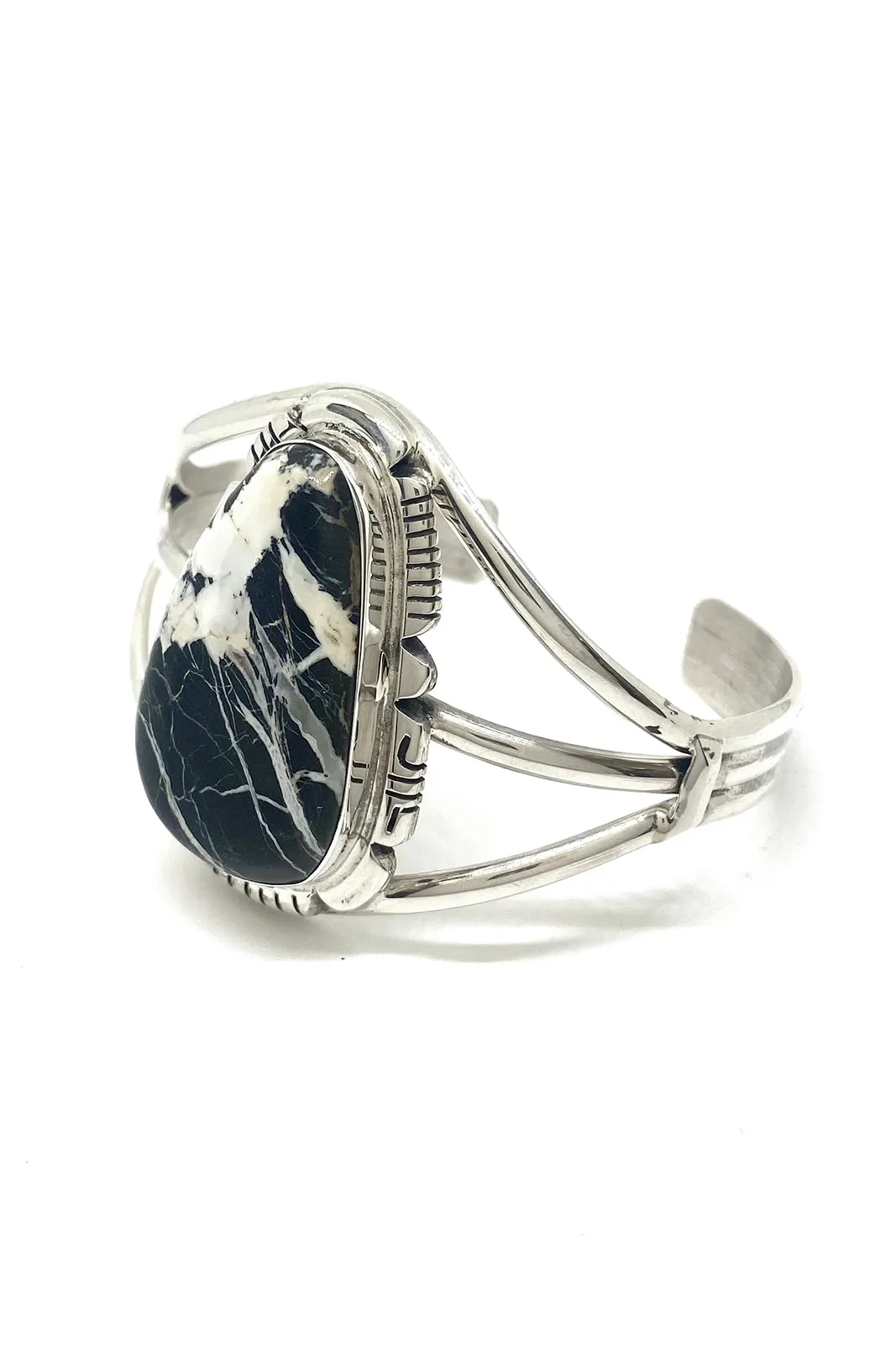 Anthony Kee White Buffalo Turquoise Bracelet
