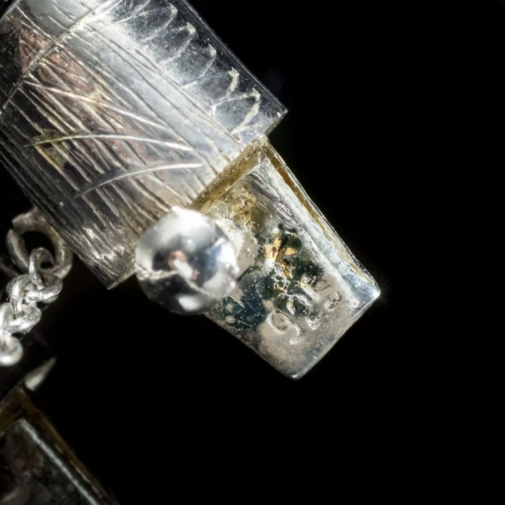 Antique Victorian Jade Bangle Silver Circa 1900
