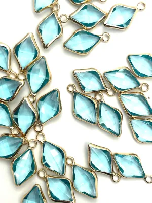 Aqua blue diamond crystal, Sku#1078-1