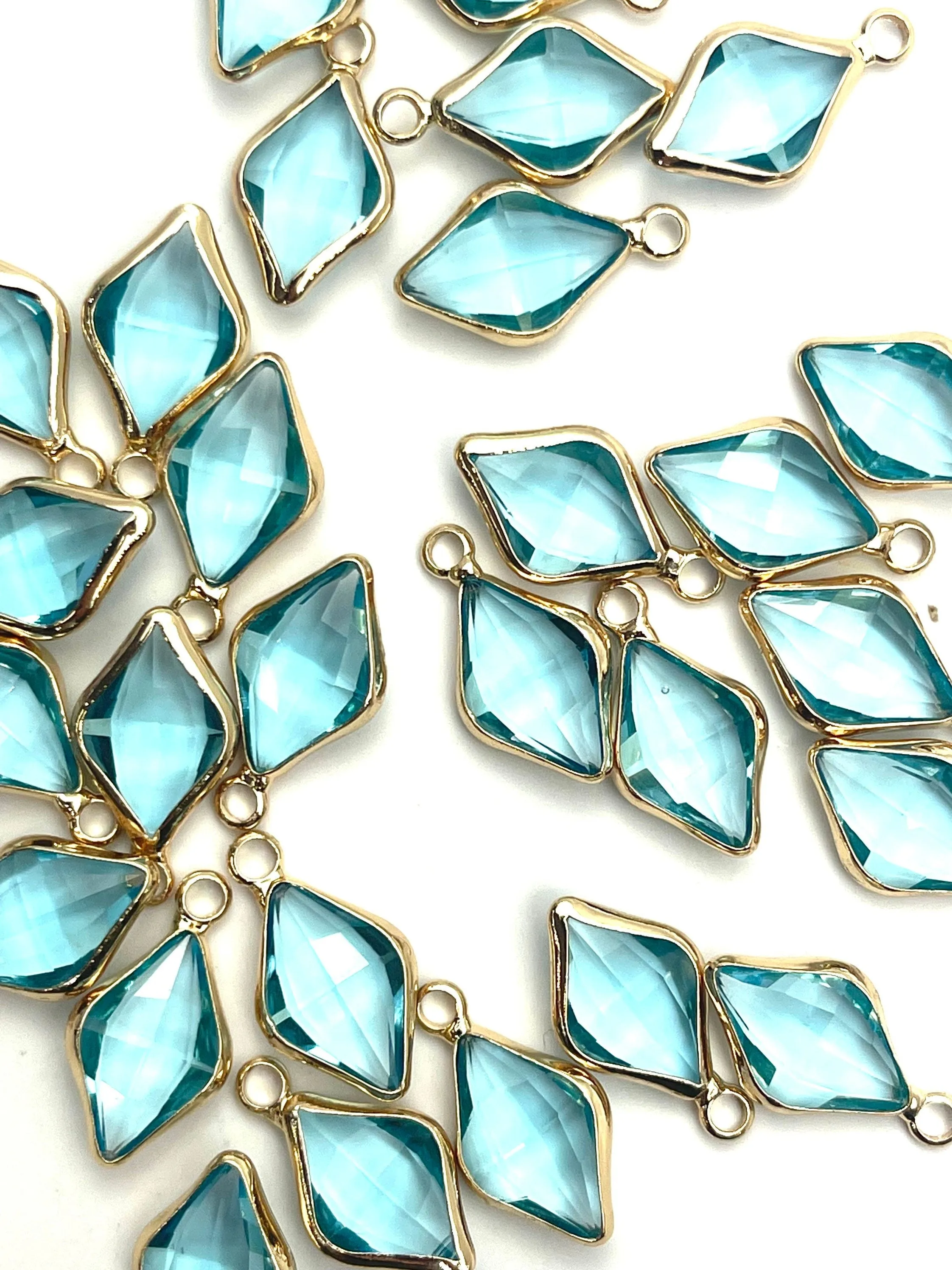 Aqua blue diamond crystal, Sku#1078-1