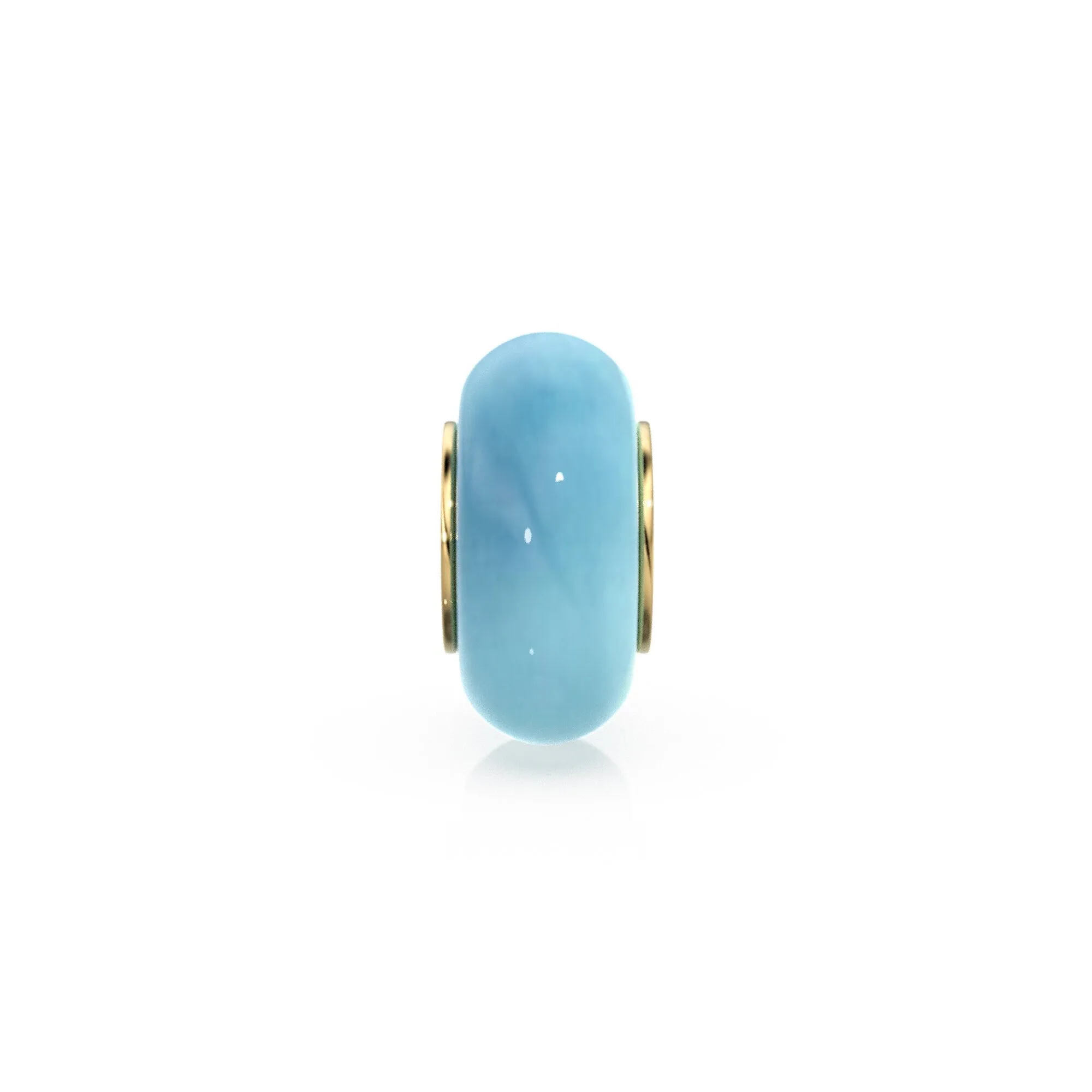 Aqua Chalcedony Bead, Chalcedony Bead Gold Core, Natural Chalcedony Bead, Gold Charm Gemstone Bead Pendant, Small Hole Bead, Big Hole Bead