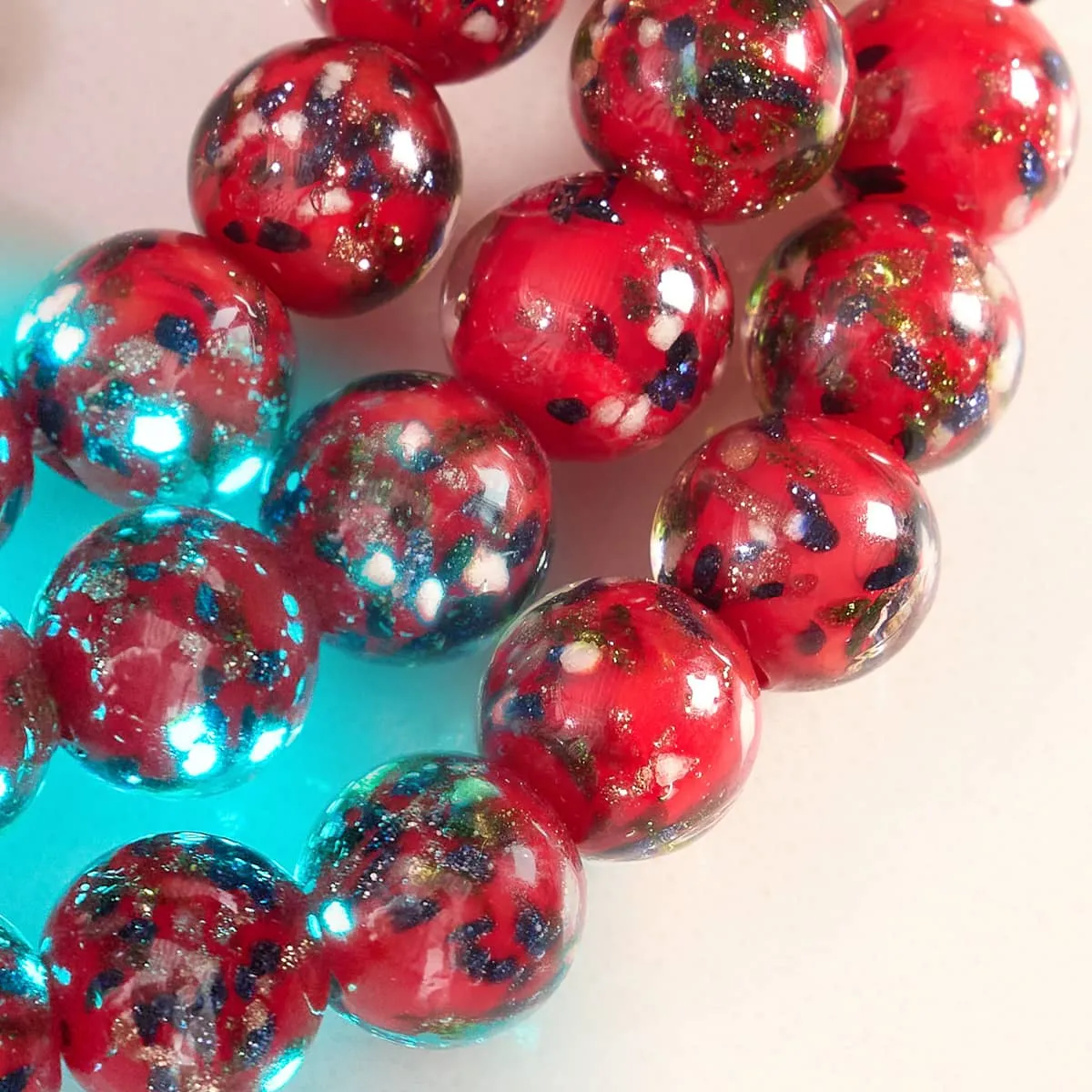 Aurora Flame | .925 Sterling Silver | Firefly Glass Bracelet