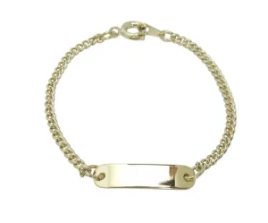 Baby Bracelets:  Gold Plated 5" Baby ID Bracelets NOW HALF PRICE UNTIL SOLD OUT
