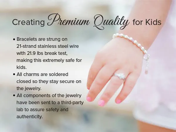 Baby Bracelets:  Sterling Silver, Swarovski Crystals, Newborn - 18 Months