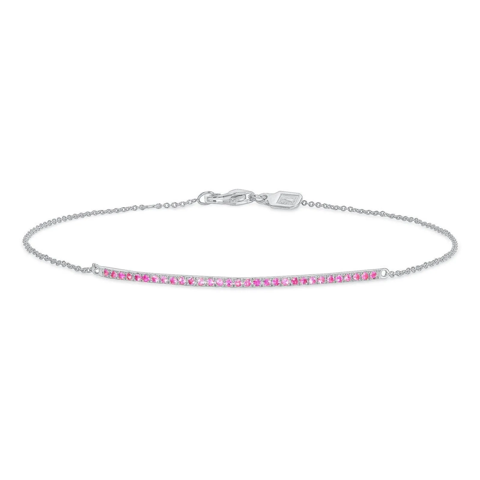 Barrette Bracelet Pink Sapphire