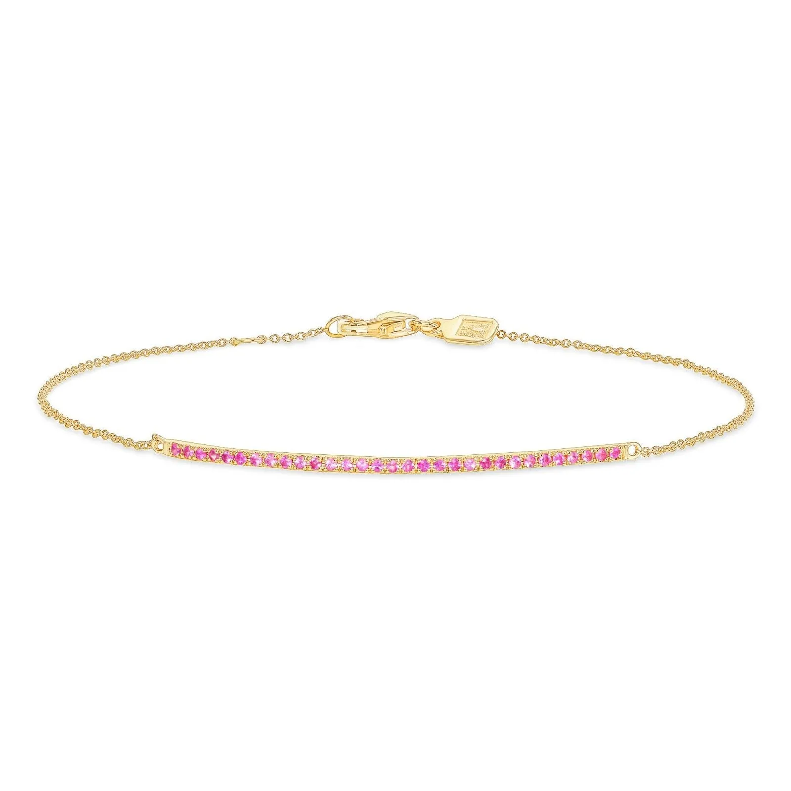 Barrette Bracelet Pink Sapphire