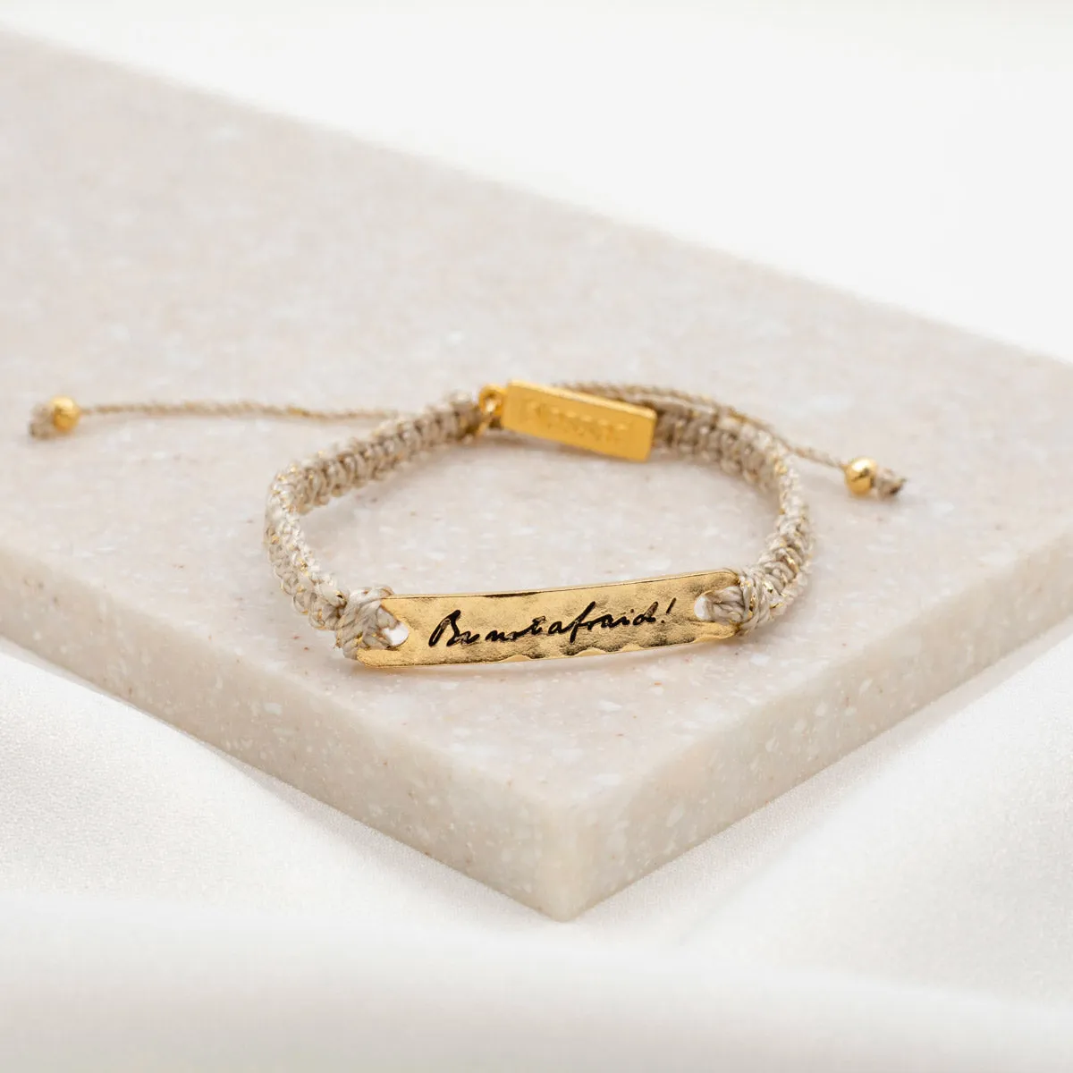 Be Not Afraid Bracelet - Metallic