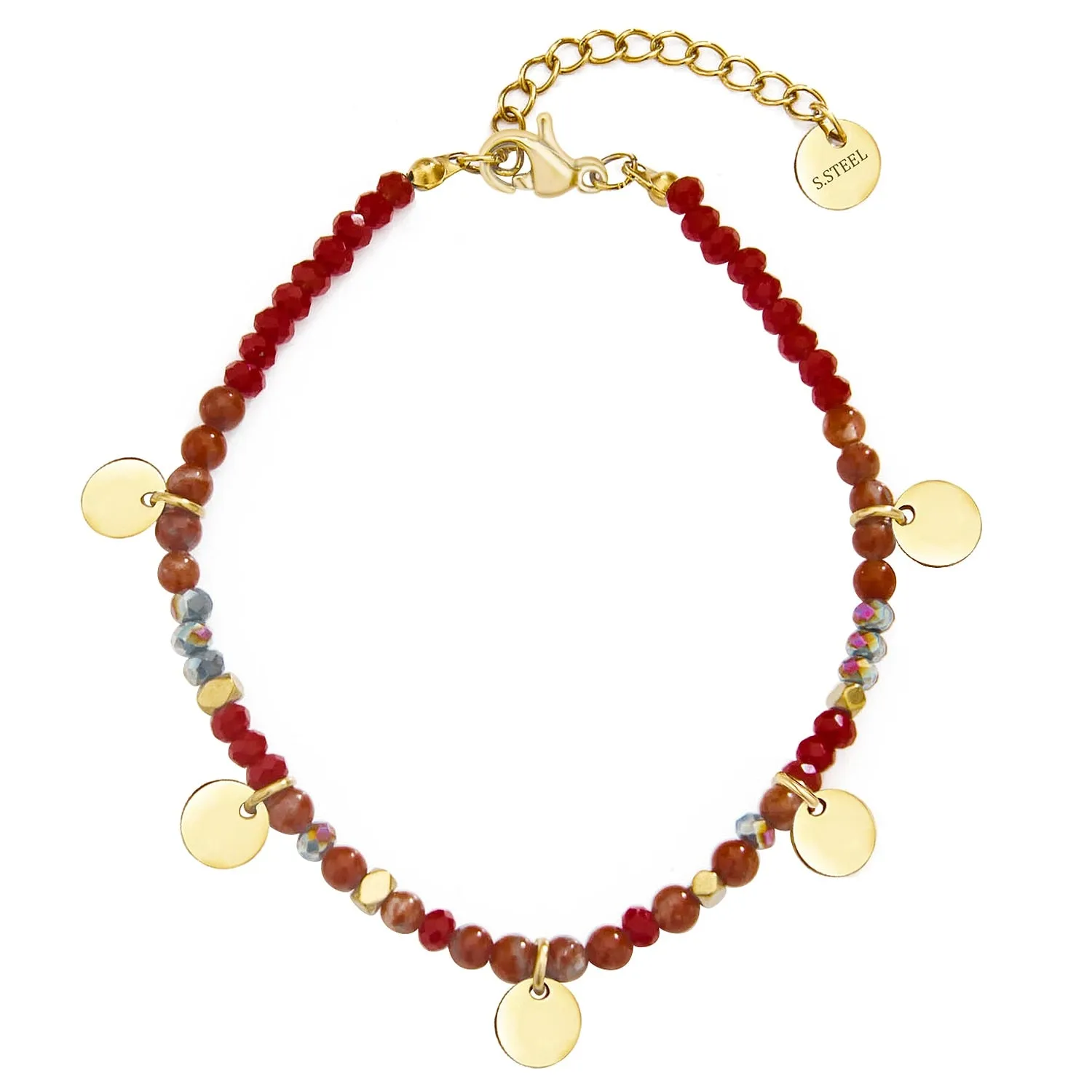Beaded Bracelet Five Colors Round Bracelet