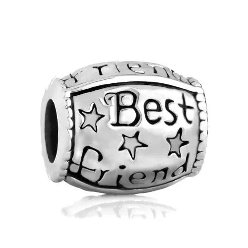 Best Friend Barrel European Bead Compatible for Most European Snake Chain Bracelet