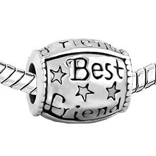 Best Friend Barrel European Bead Compatible for Most European Snake Chain Bracelet