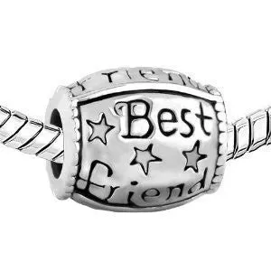Best Friend Barrel European Bead Compatible for Most European Snake Chain Bracelet