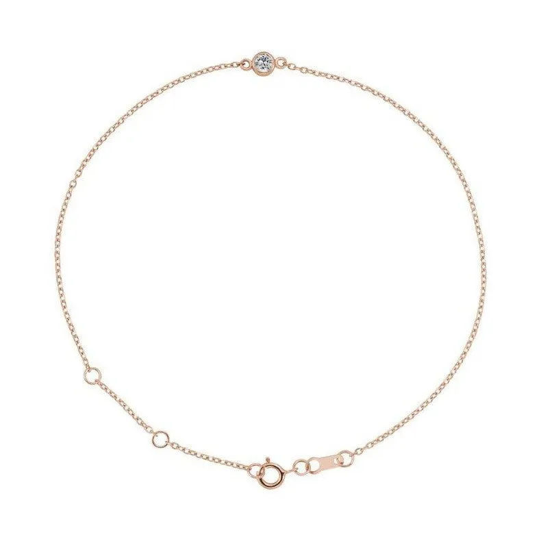 Bezel-set Birthstone Bracelet