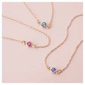 Bezel-set Birthstone Bracelet