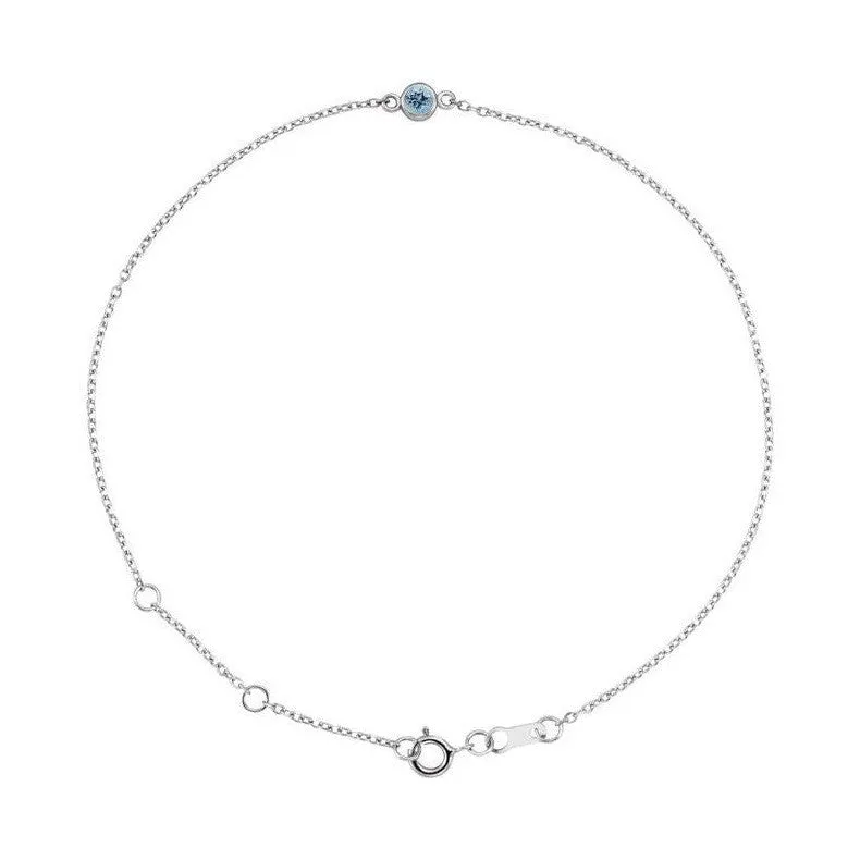Bezel-set Birthstone Bracelet