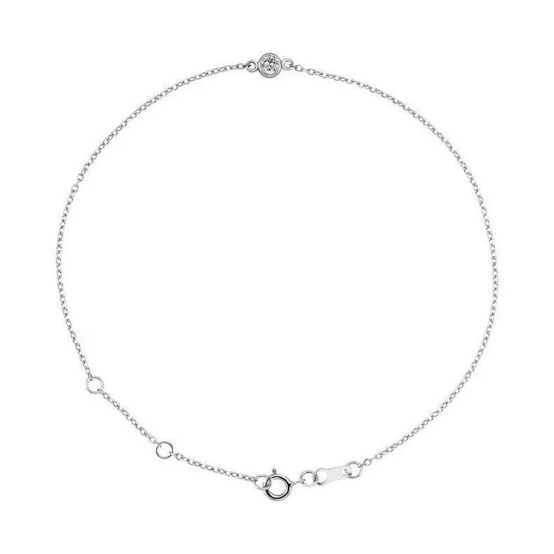 Bezel-set Birthstone Bracelet
