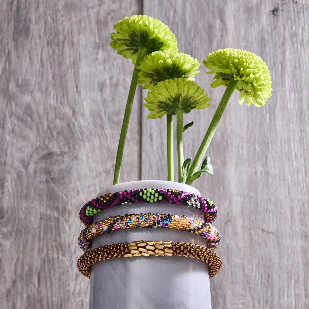 Bird of Paradise | Himalayan Glass Bead Bracelet