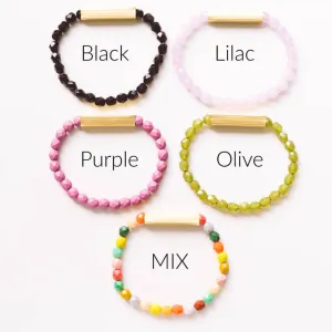 Black Bead Bracelet