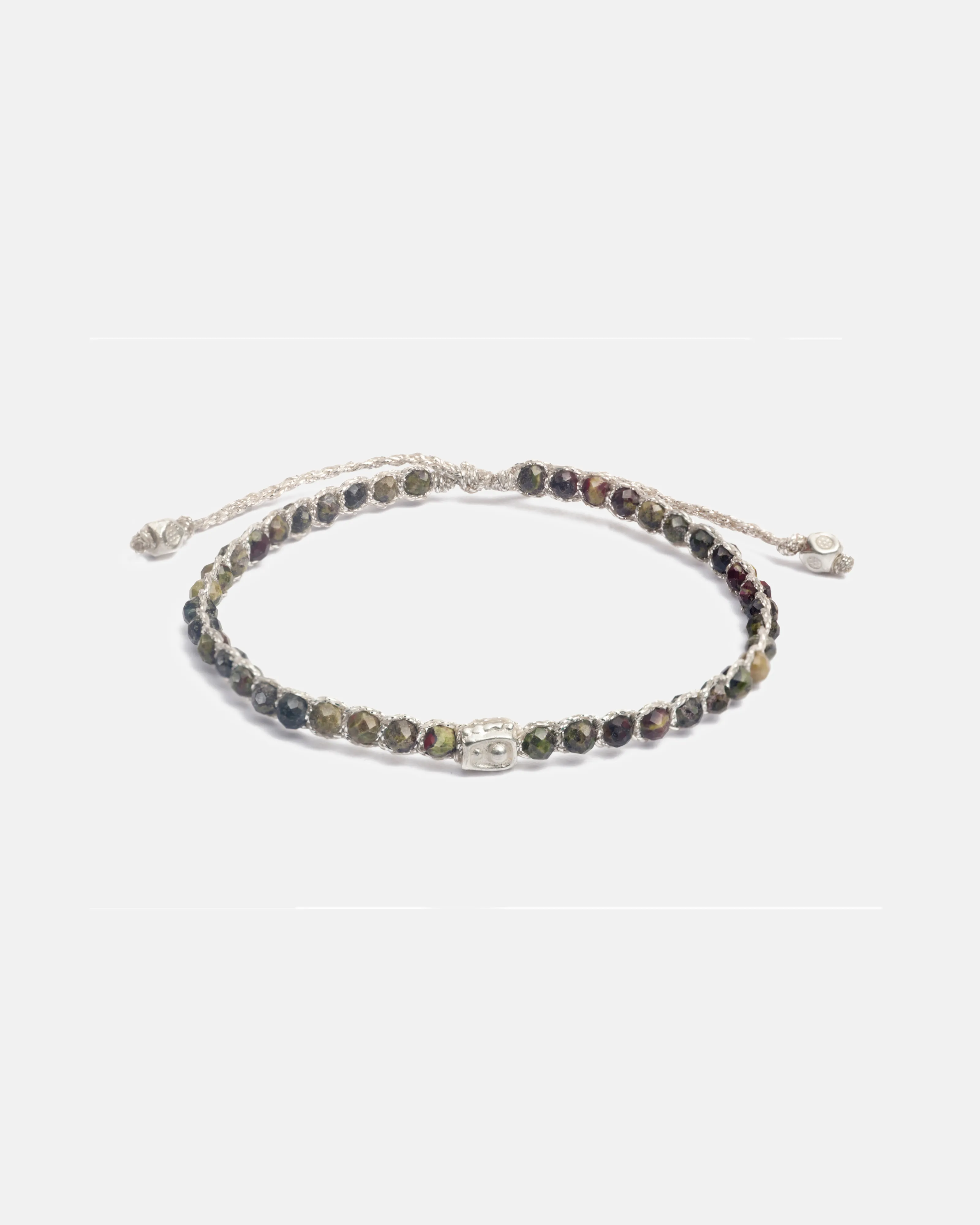 Bloodstone Bracelet | Silver