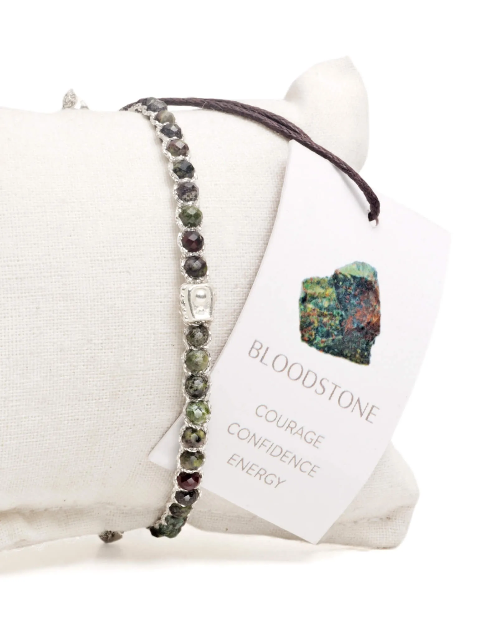 Bloodstone Bracelet | Silver