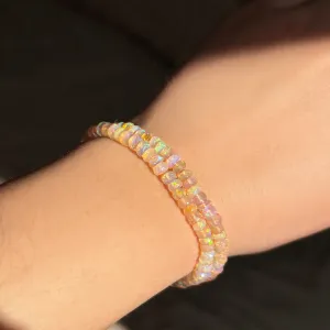 Blush Faceted Opal Bracelet