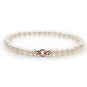 Bond Bracelet - 18K Rose Gold Vermeil   Pearl