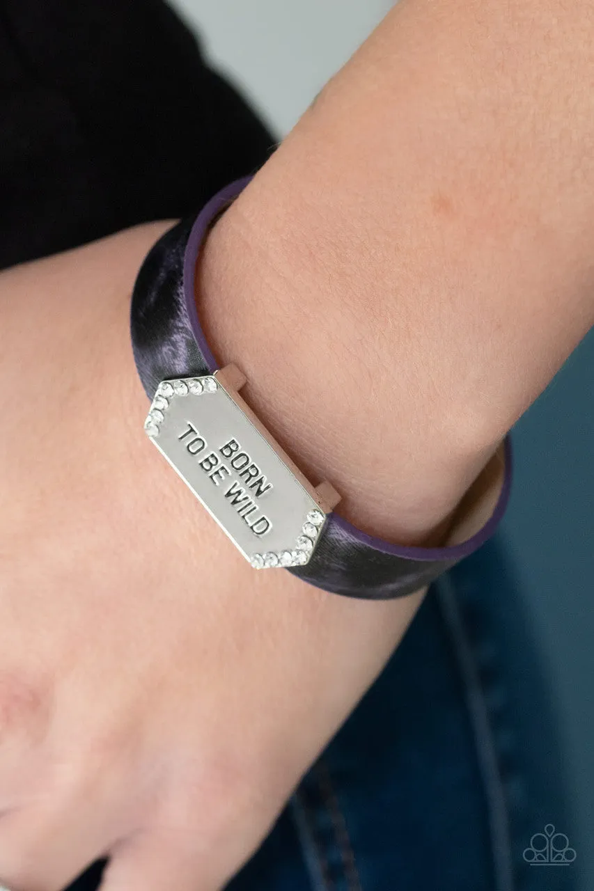 Born to Be Wild Purple Paparazzi Bracelet