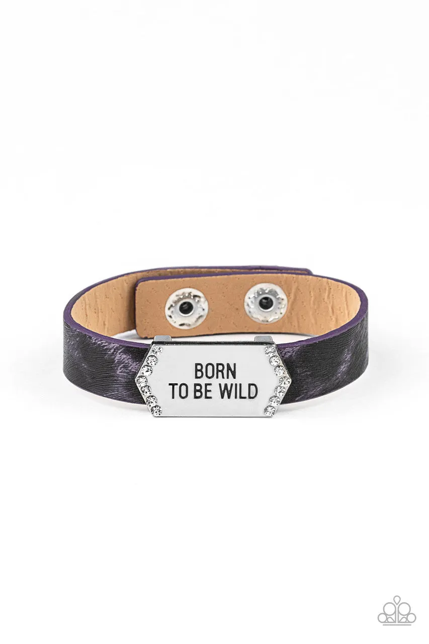 Born to Be Wild Purple Paparazzi Bracelet