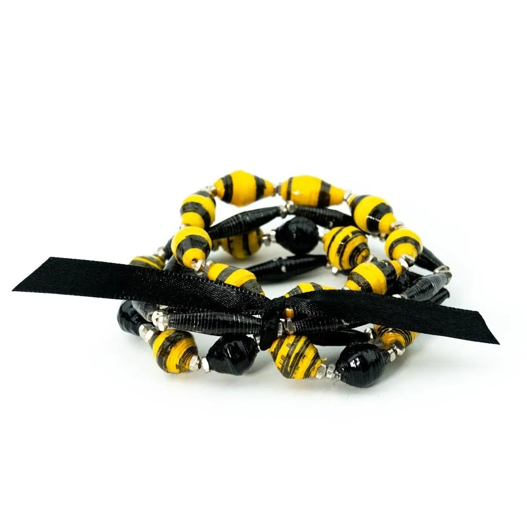 Bracelet -  Black & Yellow Team Signature