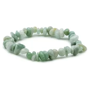Bracelet jade de Birmanie AB (perles baroques)