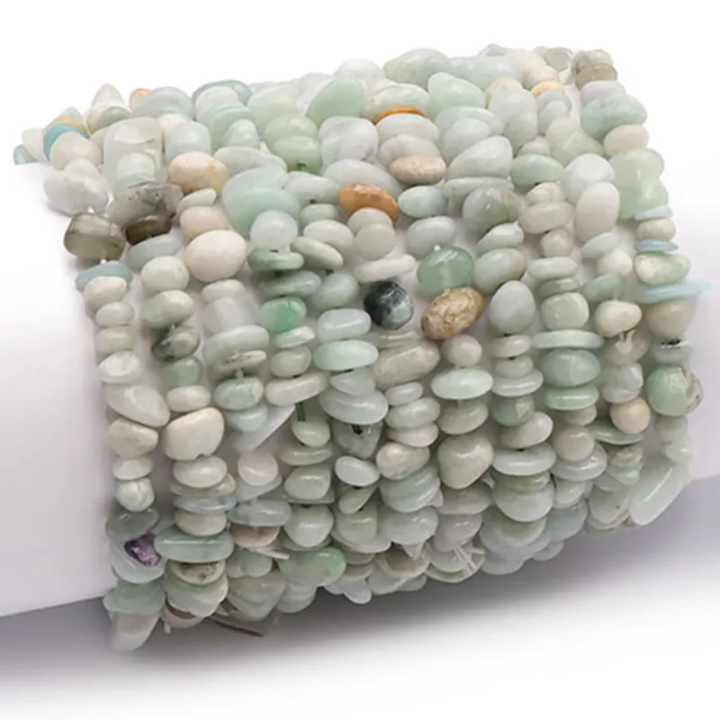 Bracelet jade de Birmanie AB (perles baroques)