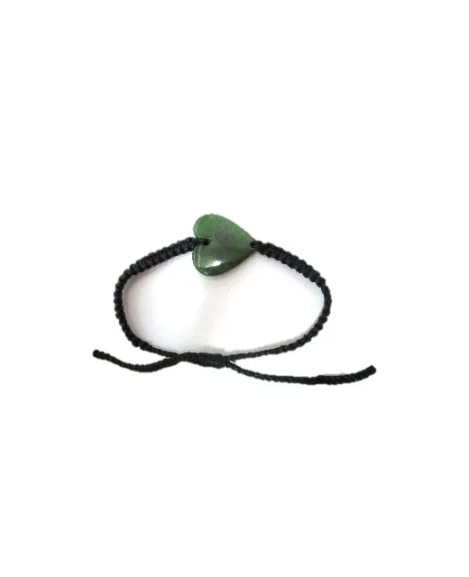 Bracelet NZ Jade Heart - Adjustable