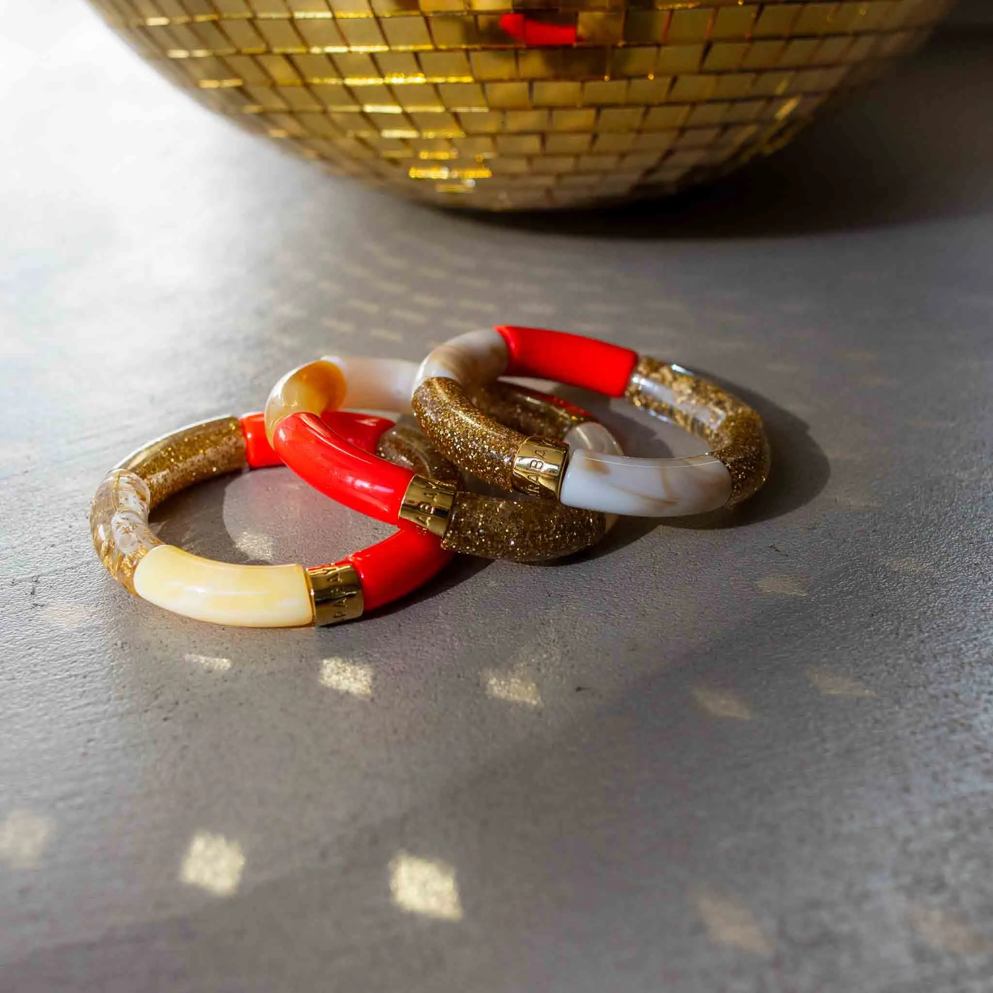 BRACELET PIPOCA TANGERINA-OURO 2