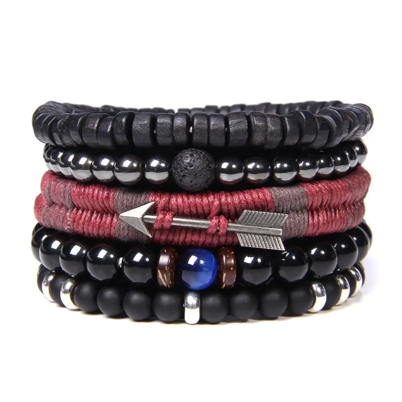 Bracelets Set Natural Healing Energy Labradorite Beads