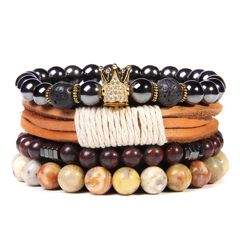Bracelets Set Natural Healing Energy Labradorite Beads