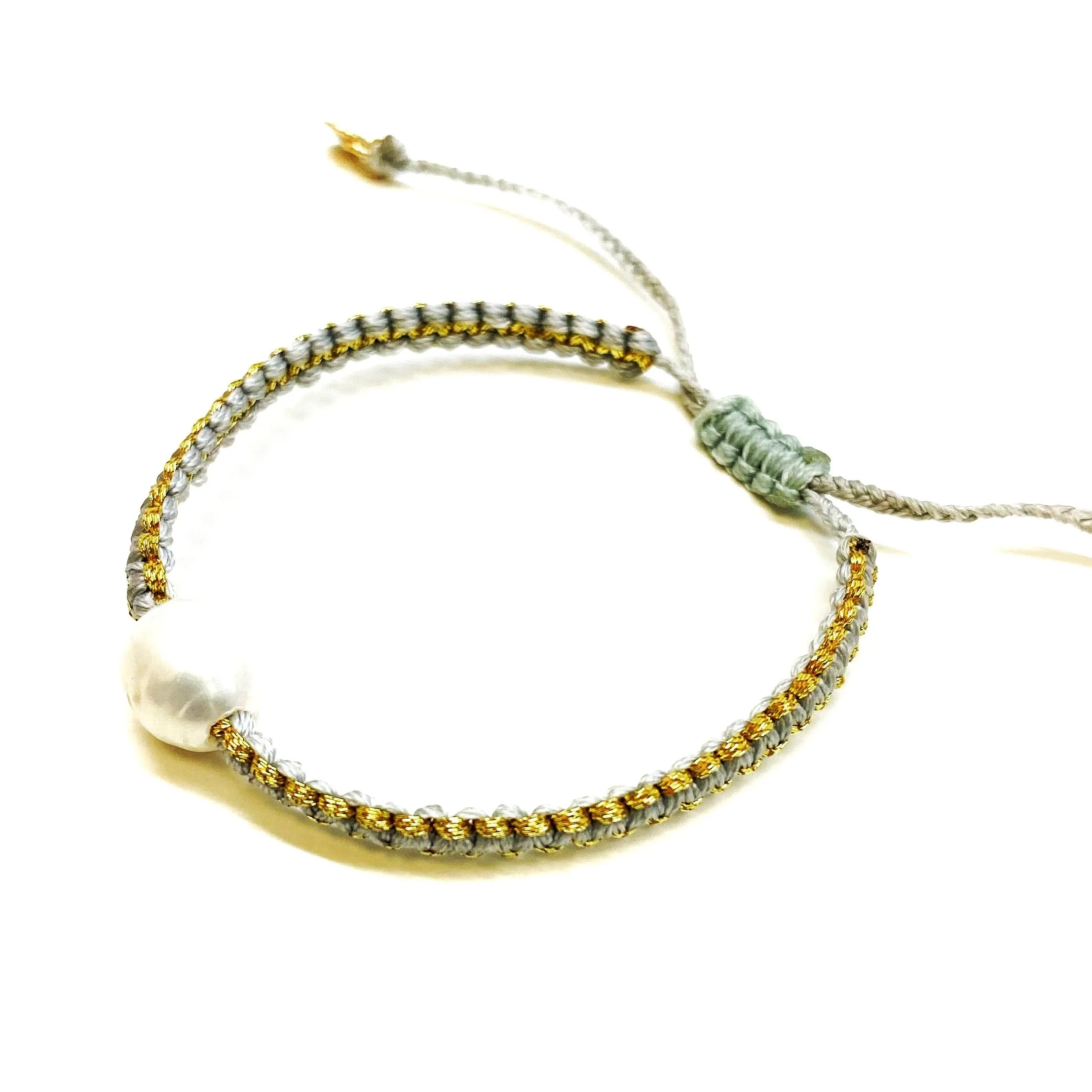 Braided Pearl Bracelet