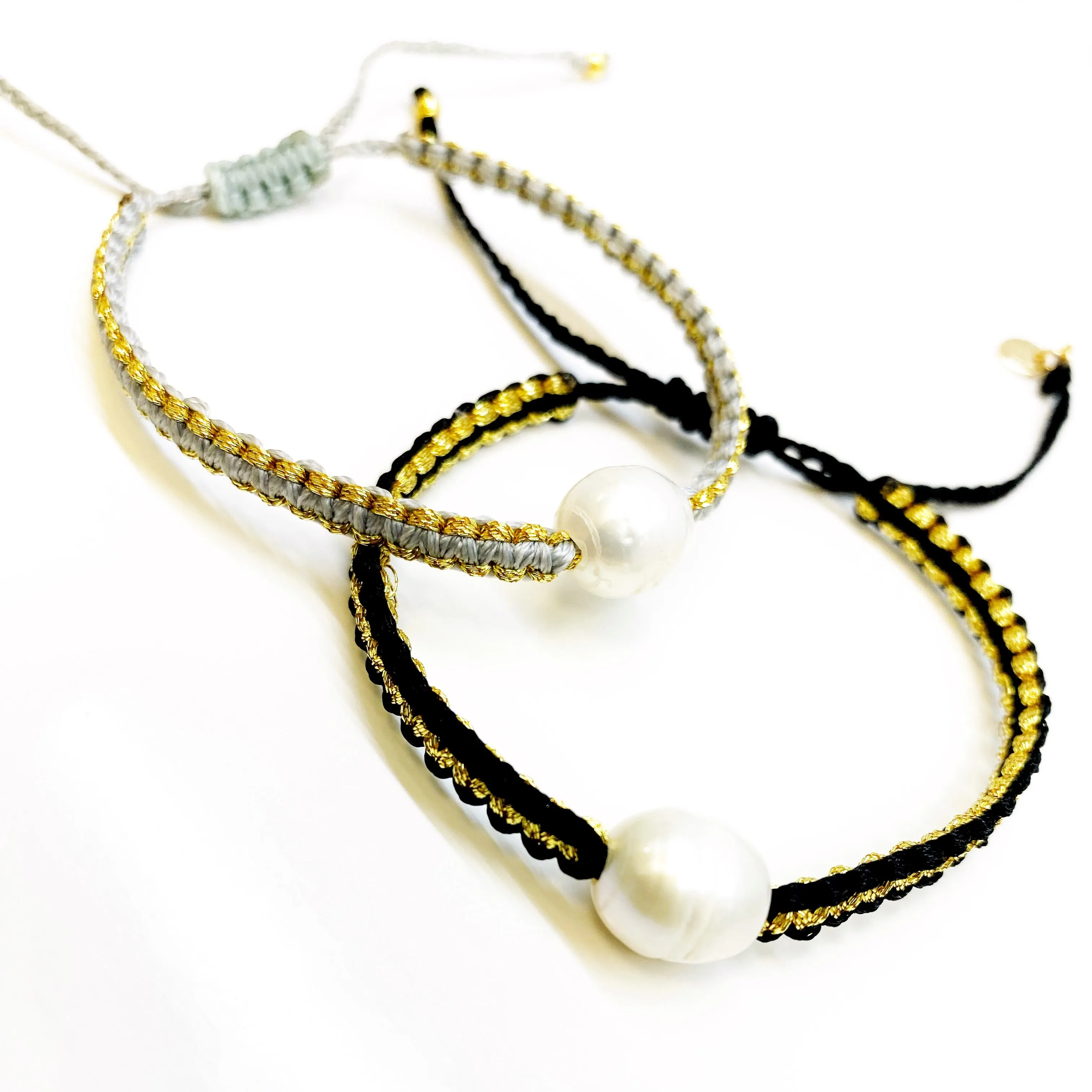 Braided Pearl Bracelet