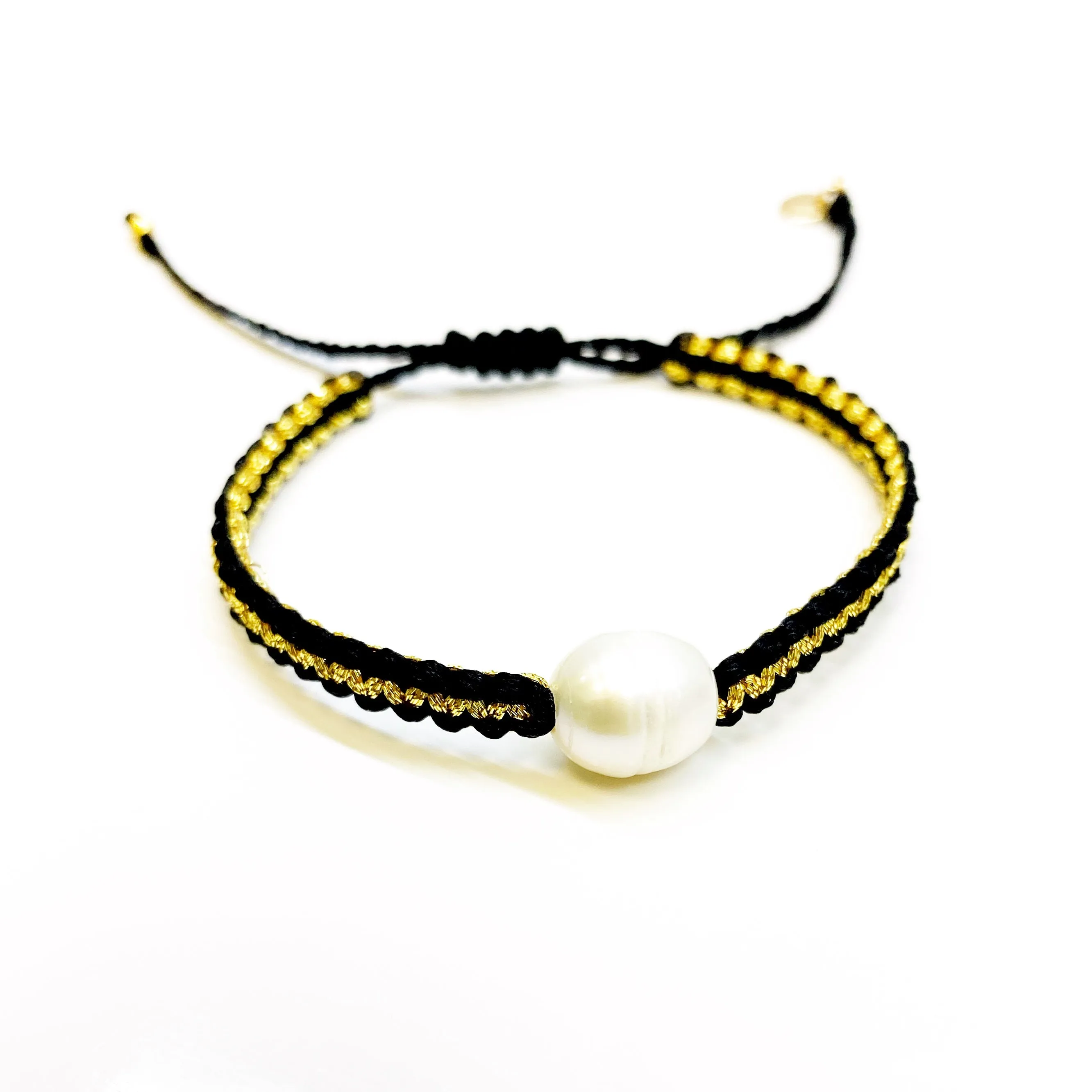 Braided Pearl Bracelet