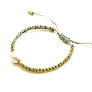 Braided Pearl Bracelet