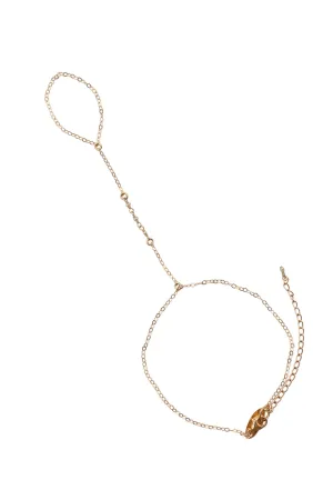 Bridal Three Freshwater Pearl Link Handchain