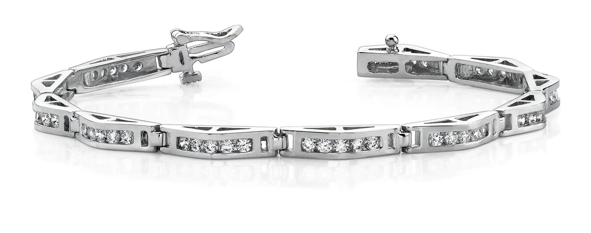 Bridge Link Lab-Grown Diamond Bracelet with 3.00 ct.(finished) 2.5mm