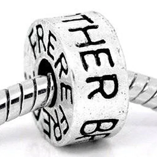 Brother Spacer European Bead Compatible for Most European Snake Chain Bracelet