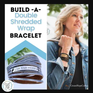 Build-A-WRAP Bracelet | Personalized | Double Wrap Leather | Womens | Adjustable