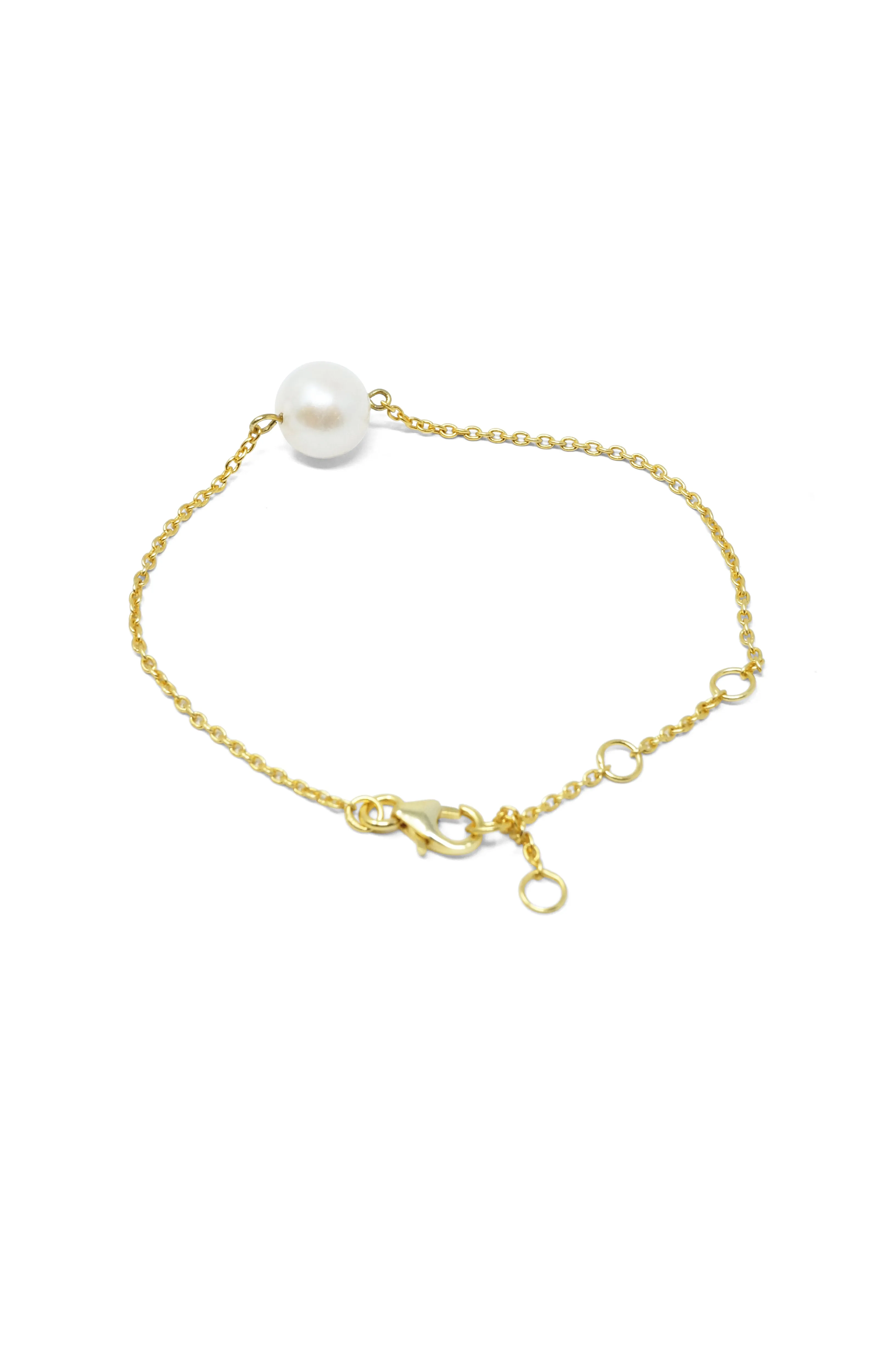 Carry Me Everywhere Pearl Blush Sterling Silver Chain Bracelet