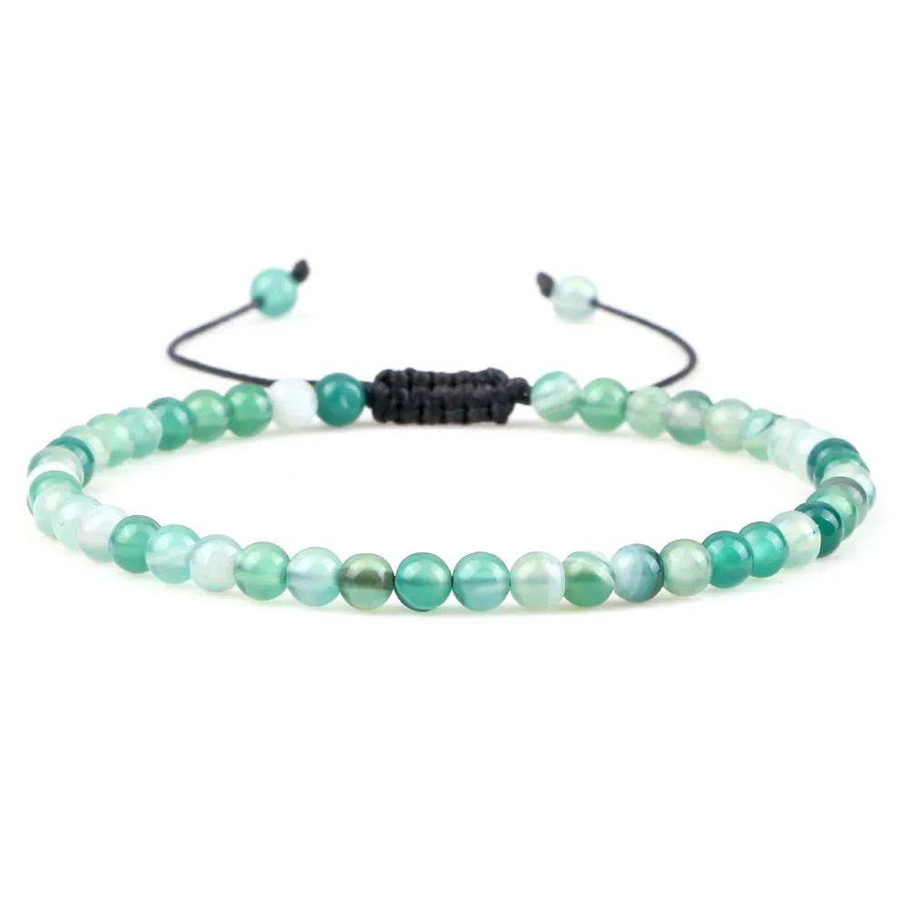 Chakra Beads Bracelet Mini Natural Stone Lava
