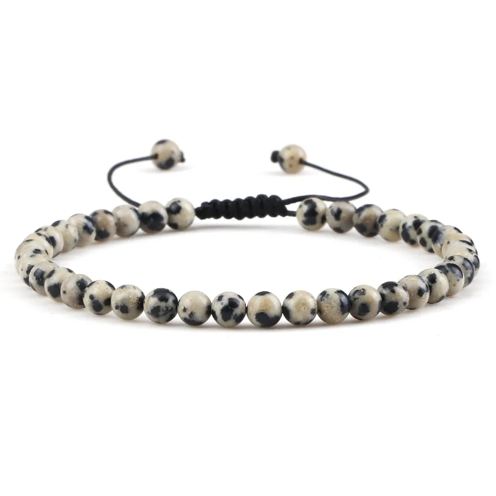 Chakra Beads Bracelet Mini Natural Stone Lava