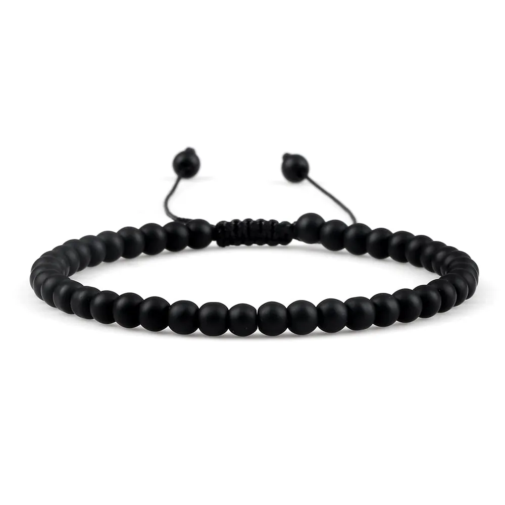 Chakra Beads Bracelet Mini Natural Stone Lava