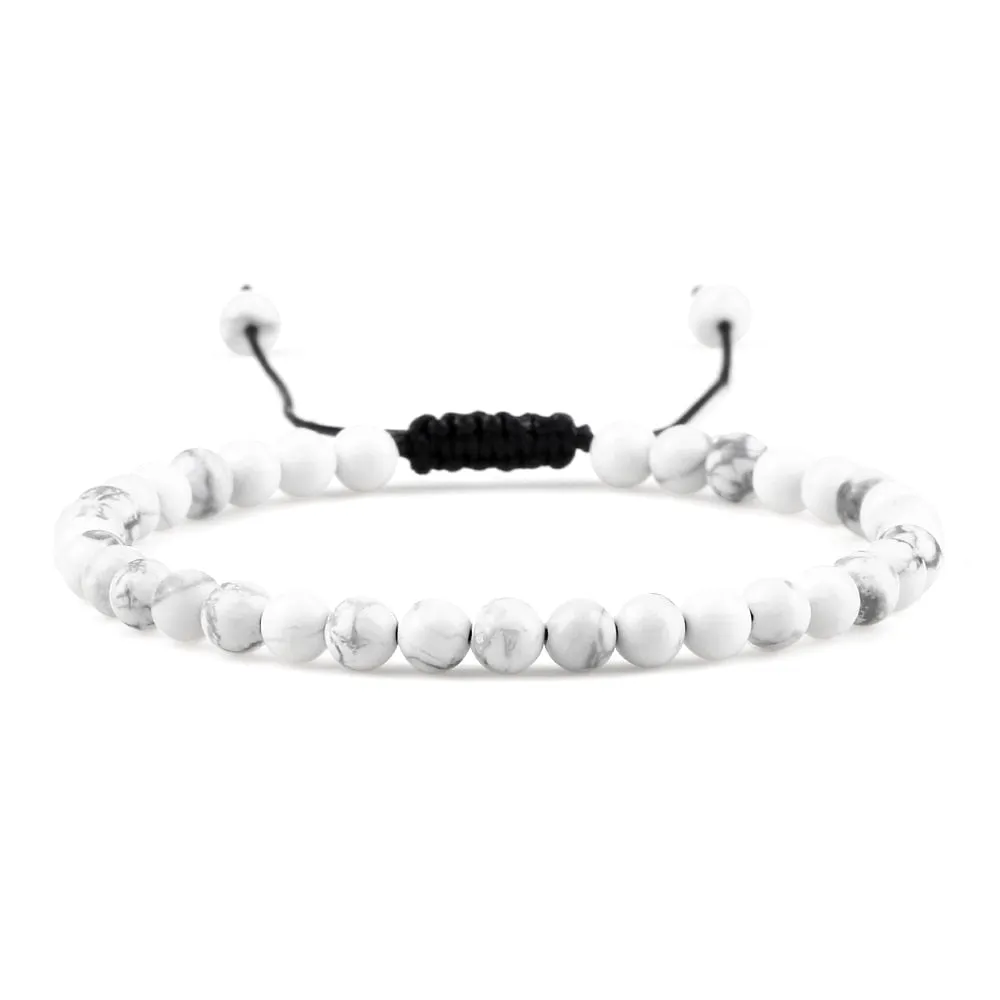 Chakra Beads Bracelet Mini Natural Stone Lava
