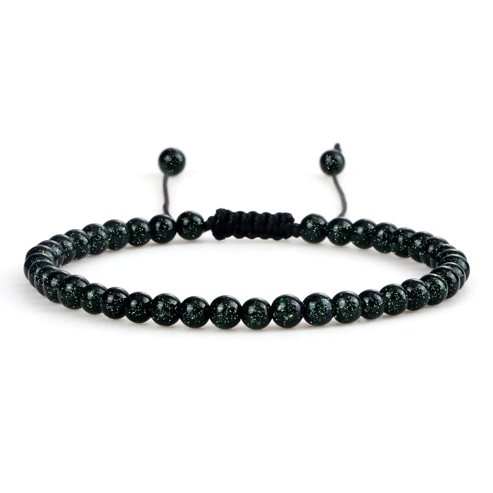 Chakra Beads Bracelet Mini Natural Stone Lava