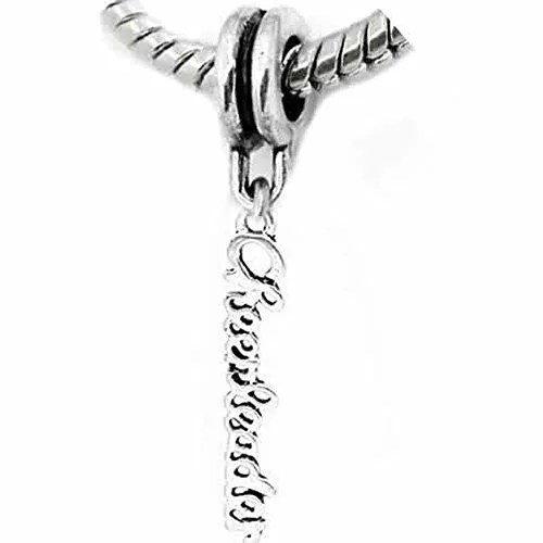 Cheerleader European Bead Compatible for Most European Snake Chain Bracelet